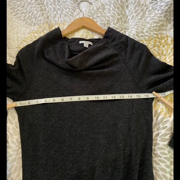 James Perse Standard Funnel Neck Sweatshirt Dress - Picture 6 of 8